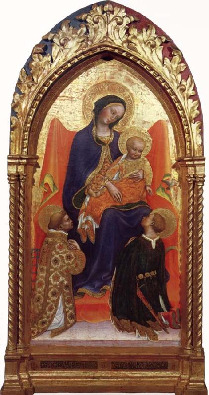 Gentile da Fabriano Madonna and child,with sts.lawrence and julian Sweden oil painting art
